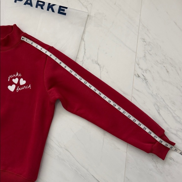 New With Tags Parke & Brunch Valentine's Fleece Mockneck Size S/M - Picture 7 of 10